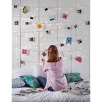 Mowze - guirlande lumineuse 10m 100 led avec 50 clips pour photos, guirlande lumineuse usb pour d�coration ...