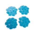 Lot de 4 tapis antiderapants de douche ou baignoire pvc galets 12x13cm bleu transparent msv Lot de 4 tapis antiderapants de douche ou baignoire pvc galets 12x13cm bleu transparent msv