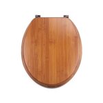 Abattant wc bambou - charni�res inox msv