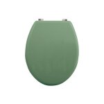 Abattant wc mdf cleo vert basil mat - charnires en inox msv