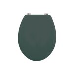 Abattant wc mdf cleo vert fonc mat - charnires en inox msv
