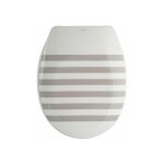 Msv - abattant wc thermo dur seauville gris & blanc - charnières ps Msv - abattant wc thermo dur seauville gris & blanc - charnières ps
