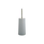 Brosse wc avec support pp & inox gris clair msv