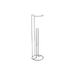 Porte rouleau papier wc sur pied avec r�serve amy acier chrom� msv