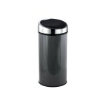 Msv - poubelle touch inox 30l gris anthracite Msv - poubelle touch inox 30l gris anthracite