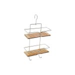 Etag�re de douche 2 �tages en bambou msv
