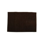 Tapis de bain microfibre chenille 40x60cm marron chocolat msv