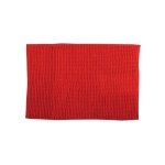 Tapis de bain microfibre chenille 60x90cm rouge msv