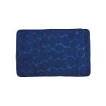 Tapis de bain microfibre pebble 50x80cm bleu marine msv Tapis de bain microfibre pebble 50x80cm bleu marine msv
