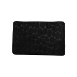 Tapis de bain microfibre pebble 50x80cm noir msv Tapis de bain microfibre pebble 50x80cm noir msv