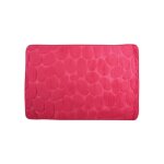 Tapis de bain microfibre pebble 50x80cm rose fuschia msv