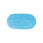 Tapis fond de baignoire pvc galets 35x68cm bleu transparent msv Tapis fond de baignoire pvc galets 35x68cm bleu transparent msv