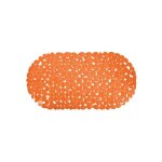 Tapis fond de baignoire pvc galets 39x99cm orange msv Tapis fond de baignoire pvc galets 39x99cm orange msv