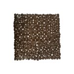 Tapis fond de douche pvc galets 53x53cm chocolat msv Tapis fond de douche pvc galets 53x53cm chocolat msv