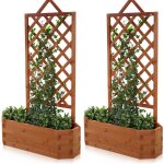 Mucola - 2x rose vote, pergola, tirailler, plantoir, treillis, bac  fleurs, jardinire, balconnire, ...