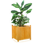Mucola - bac  fleurs pot de jardin jardinire en bois angulaire