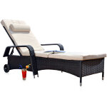 Mucola - bain de soleil en rotin, bain de jardin en rotin poly - rotin, meubles en rotin terrasses bain ...