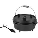Bbq 5. 7 litres chaudire  feu hollandaise en fonte grillage gril de camping bbq