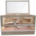Mucola - cage en bois cage hamster souris rat rongeur stabulation libre wow