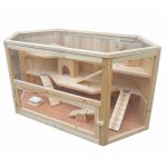 Mucola - cage pour petit animal cage pliante rongeur hamster souris cage en bois