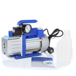 Pompe  vide 99l / min avec manomtre  cadran pompe de climatisation botier en aluminium poigne industriell ...