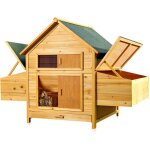 Mucola - poulailler, clapier, cages � lapin en bois en libre parcours xxl