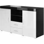 Muebles bonitos - buffet de salon bas 2 portes 2 tiroirs 140x80x40cm meuble de rangement modèle roque ... Muebles bonitos - buffet de salon bas 2 portes 2 tiroirs 140x80x40cm meuble de rangement modèle roque ...