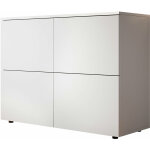 Muebles bonitos - buffet de salon bas 4 portes 90x68x34cm meuble de rangement modèle zoel couleur blanc ... Muebles bonitos - buffet de salon bas 4 portes 90x68x34cm meuble de rangement modèle zoel couleur blanc ...