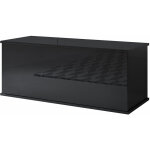 Muebles bonitos - coffre de rangement int�rieur banc de rangement 100x40x40cm mod�le ariel noir finition ...