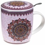 Mug mandala parme avec infuseur Mug mandala parme avec infuseur