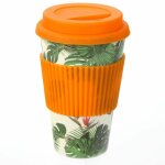 Mug de voyage ecologique en bambou tropical paradise Mug de voyage ecologique en bambou tropical paradise