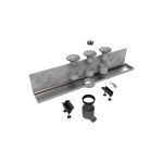 Easy drain - multi wall partie encastrable inox sans grille siphon 30 / 35 / 50mm 110cm profondeur d'encastrem ...