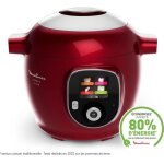 Multicuiseur - moulinex - cookeo + connect - capacit� 6 l - 200 recettes - couleur rouge
