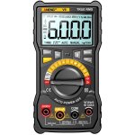 Multim�tre num�rique 6000 counts, test de tension jusqu'� 2000v, capacim�tre, voltm�tre ac / dc, amp�rem�tre ...