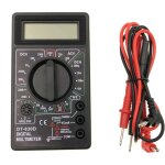 Multimtre numrique dt - 830d, rtroclairage lcd, instrument de mesure du courant, voltmtre ca / cc, ...