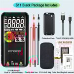 Multimtre numrique intelligent automatique avec grand cran couleur 9999 comptes testeur de tension ...