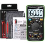 Multim�tre num�rique lcd r�tro�clair�, portable, professionnel, 6000 points, true rms, courant, tension, ...