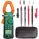 Multim�tre � pince pr�cis avec �clairage led ncv pour courant alternatif et continu ? sac de rangement ...