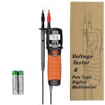 Multimtre  stylo, testeur de tension ac / dc 600v, contrleur de rsistance 20m? ohm, testeur de continuit ...