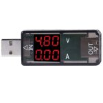 Multim�tre de testeur usb, 3, 2 - 10v 0 - 3a testeur de courant et de tension num�rique usb compteur ...