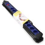 Edm - multiprise 10 prises avec protection surcharges + interrupteur 3m