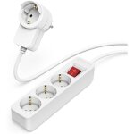 Multiprise 3 + 1 prises 16a avec interrupteur (rallonge multiprises 1. 4m, bloc 3 prises + 1 sur le connecteur ...