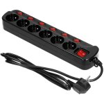 Multiprise 6x2p + z 1, 5 m or - ae - 13162 / b / 1, 5m