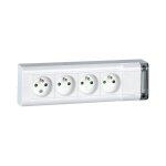 Legrand - bloc 4 prises en saillie - fixation murale  cbler
