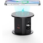 Multiprise encastrable 2 prises, multiprise automatique pop - up pour plan de travail avec charge sans ...