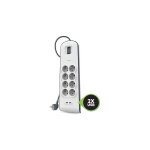 Multiprise parafoudre 8 prises + 2 usb a blanche belkin