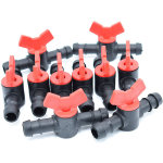 Lot de 10 mini vannes cannelées 16x16 pour micro irrigation Lot de 10 mini vannes cannelées 16x16 pour micro irrigation