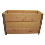 Multitanks - carr� potager en bois naturel 1000x400mm hauteur 585mm