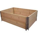 Multitanks - carr� potager en bois naturel 1200 x 800mm hauteur 390 mm