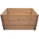 Multitanks - carr� potager en bois naturel 1200 x 800mm hauteur 585mm